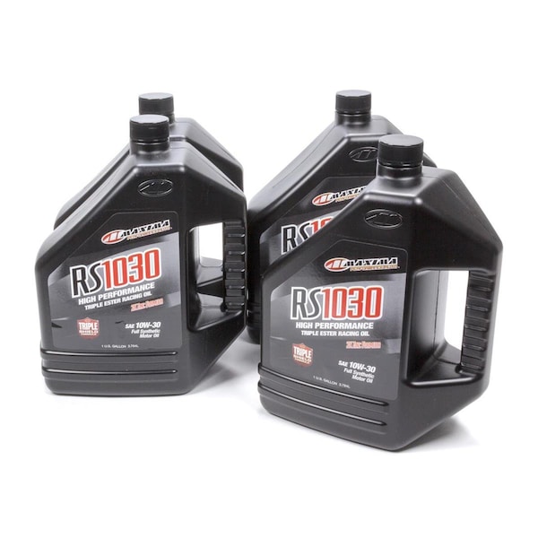 Maxima Racing Oils 39-019128 10W30 Synthetic Oil Case, 4 x 1 gal RS1030 MA374697 - main